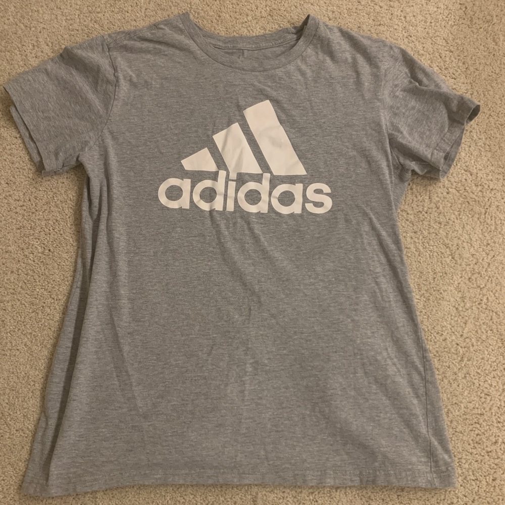 Women's Adidas Grey Short Sleeve Shirt